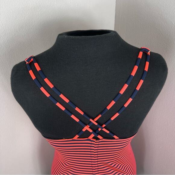 Lululemon Free To Be Tank Orange Stripe - Picture 4 of 9